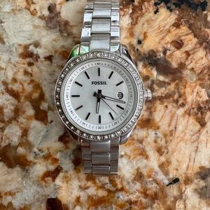 Fossil silver watch